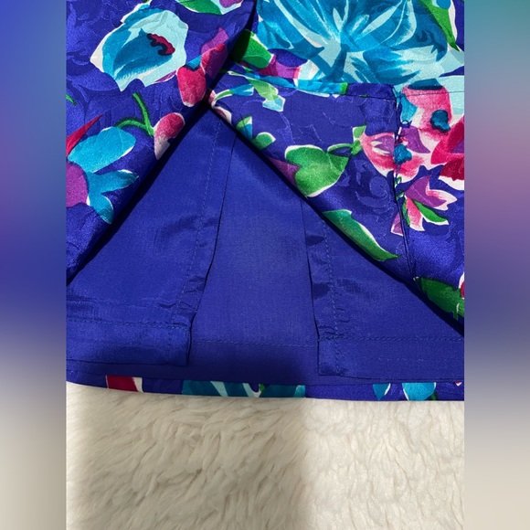 Adrianna Papell 100% Silk 2 Pieces Floral Suit dress SZ 4 - Picture 14 of 15